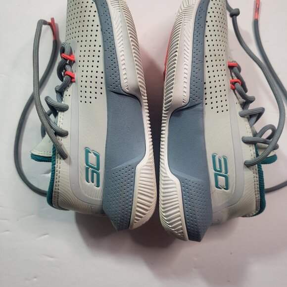 Under Armour 3Zero 3 GS HAlo Gray Teal SC Curry Basketball Shoe Size 12K - Picture 4 of 13